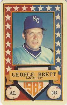 1983 Perma-Graphics All-Star Credit Cards #1 George Brett Front