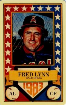 1983 Perma-Graphics All-Star Credit Cards #3 Fred Lynn Front