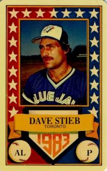 1983 Perma-Graphics All-Star Credit Cards #6 Dave Stieb Front