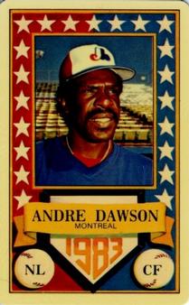 1983 Perma-Graphics All-Star Credit Cards #11 Andre Dawson Front
