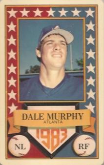 1983 Perma-Graphics All-Star Credit Cards #12 Dale Murphy Front