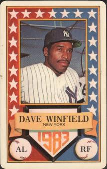 1983 Perma-Graphics All-Star Credit Cards #8 Dave Winfield Front