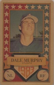 1983 Perma-Graphics All-Star Credit Cards - Gold #12 Dale Murphy Front