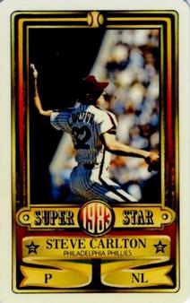 1983 Perma-Graphics Super Stars Credit Cards #2 Steve Carlton Front