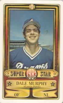 1983 Perma-Graphics Super Stars Credit Cards #9 Dale Murphy Front