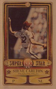 1983 Perma-Graphics Super Stars Credit Cards - Gold #2 Steve Carlton Front