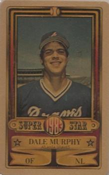 1983 Perma-Graphics Super Stars Credit Cards - Gold #9 Dale Murphy Front
