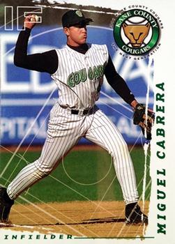 2001 Connies Pizza Kane County Cougars #NNO Miguel Cabrera Front