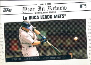2008 Topps - Year in Review #YR1 Paul Lo Duca Front