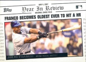 2008 Topps - Year in Review #YR34 Julio Franco Front