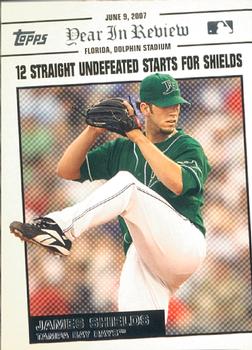 2008 Topps - Year in Review #YR70 James Shields Front