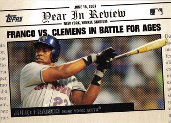 2008 Topps - Year in Review #YR76 Julio Franco Front