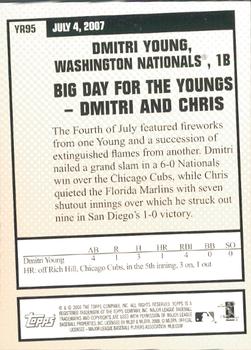 2008 Topps - Year in Review #YR95 Dmitri Young Back