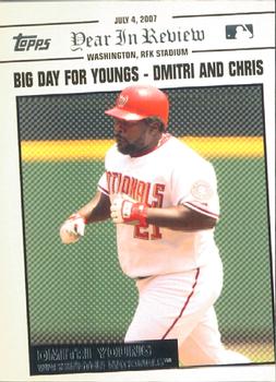 2008 Topps - Year in Review #YR95 Dmitri Young Front