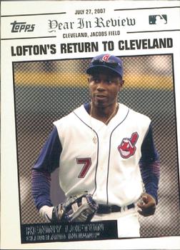 2008 Topps - Year in Review #YR117 Kenny Lofton Front
