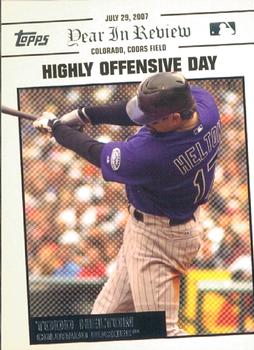 2008 Topps - Year in Review #YR119 Todd Helton Front