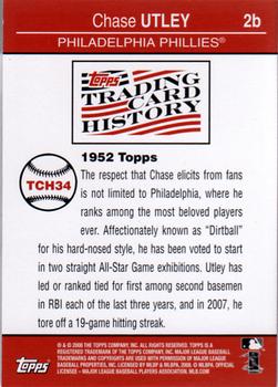 2008 Topps - Trading Card History #TCH34 Chase Utley Back