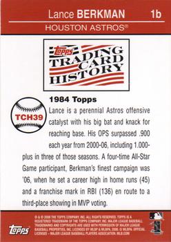 2008 Topps - Trading Card History #TCH39 Lance Berkman Back