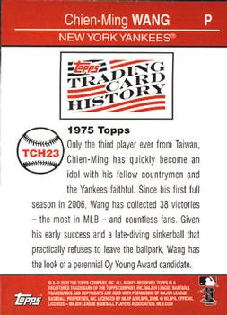 2008 Topps - Trading Card History #TCH23 Chien-Ming Wang Back