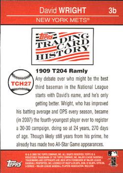 2008 Topps - Trading Card History #TCH27 David Wright Back