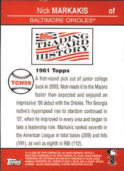 2008 Topps - Trading Card History #TCH59 Nick Markakis Back