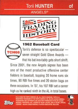 2008 Topps - Trading Card History #TCH66 Torii Hunter Back