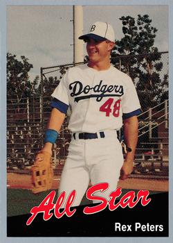 1991 Cal League All-Stars #19 Rex Peters Front