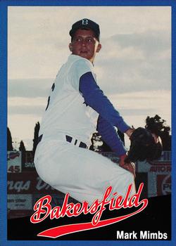 1991 Cal League Bakersfield Dodgers #12 Mark Mimbs Front