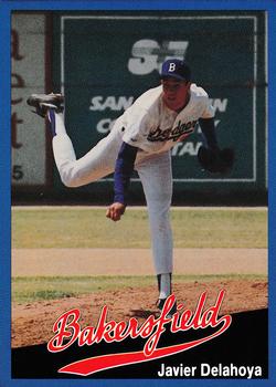 1991 Cal League Bakersfield Dodgers #18 Javier de la Hoya Front