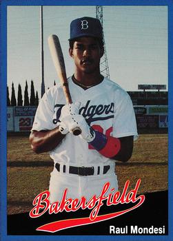 1991 Cal League Bakersfield Dodgers #1 Raul Mondesi Front
