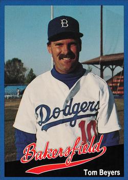 1991 Cal League Bakersfield Dodgers #28 Tom Beyers Front