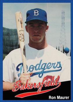 1991 Cal League Bakersfield Dodgers #2 Ron Maurer Front