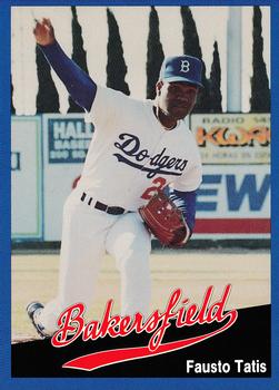 1991 Cal League Bakersfield Dodgers #3 Fausto Tatis Front