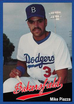 1991 Cal League Bakersfield Dodgers #7 Mike Piazza Front
