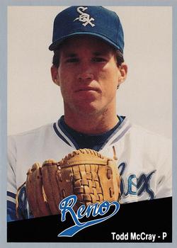 1991 Cal League Reno Silver Sox #18 Todd McCray Front
