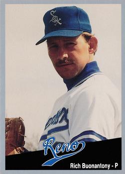 1991 Cal League Reno Silver Sox #19 Rich Buonantony Front