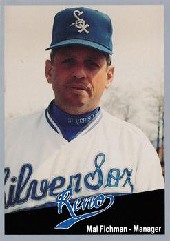 1991 Cal League Reno Silver Sox #29 Mal Fichman Front