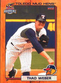 2012 Choice Toledo Mud Hens #02 Thad Weber Front
