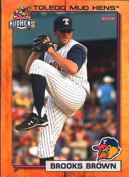 2012 Choice Toledo Mud Hens #04 Brooks Brown Front