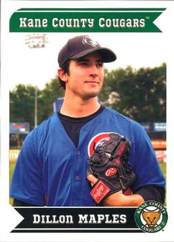 2013 Grandstand Kane County Cougars #20 Dillon Maples Front