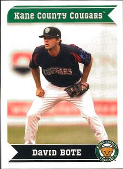 2013 Grandstand Kane County Cougars #8 David Bote Front