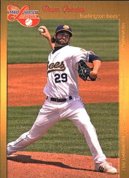 2012 Grandstand Midwest League Top Prospects #NNO Drew Granier Front