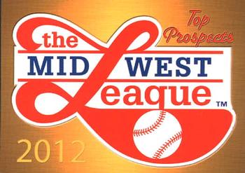 2012 Grandstand Midwest League Top Prospects #NNO Header Card Front