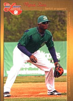 2012 Grandstand Midwest League Top Prospects #NNO Miguel Sano Front