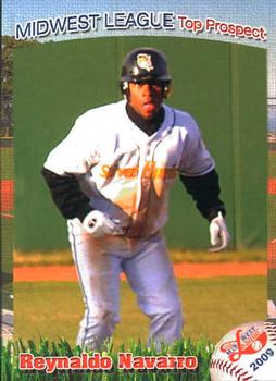 2009 Grandstand Midwest League Top Prospects #NNO Reynaldo Navarro Front