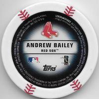2013 Topps MLB Chipz #NNO Andrew Bailey Back
