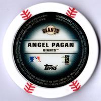 2013 Topps MLB Chipz #NNO Angel Pagan Back