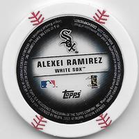 2013 Topps MLB Chipz #NNO Alexei Ramirez Back