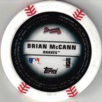 2013 Topps MLB Chipz #NNO Brian McCann Back