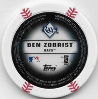 2013 Topps MLB Chipz #NNO Ben Zobrist Back